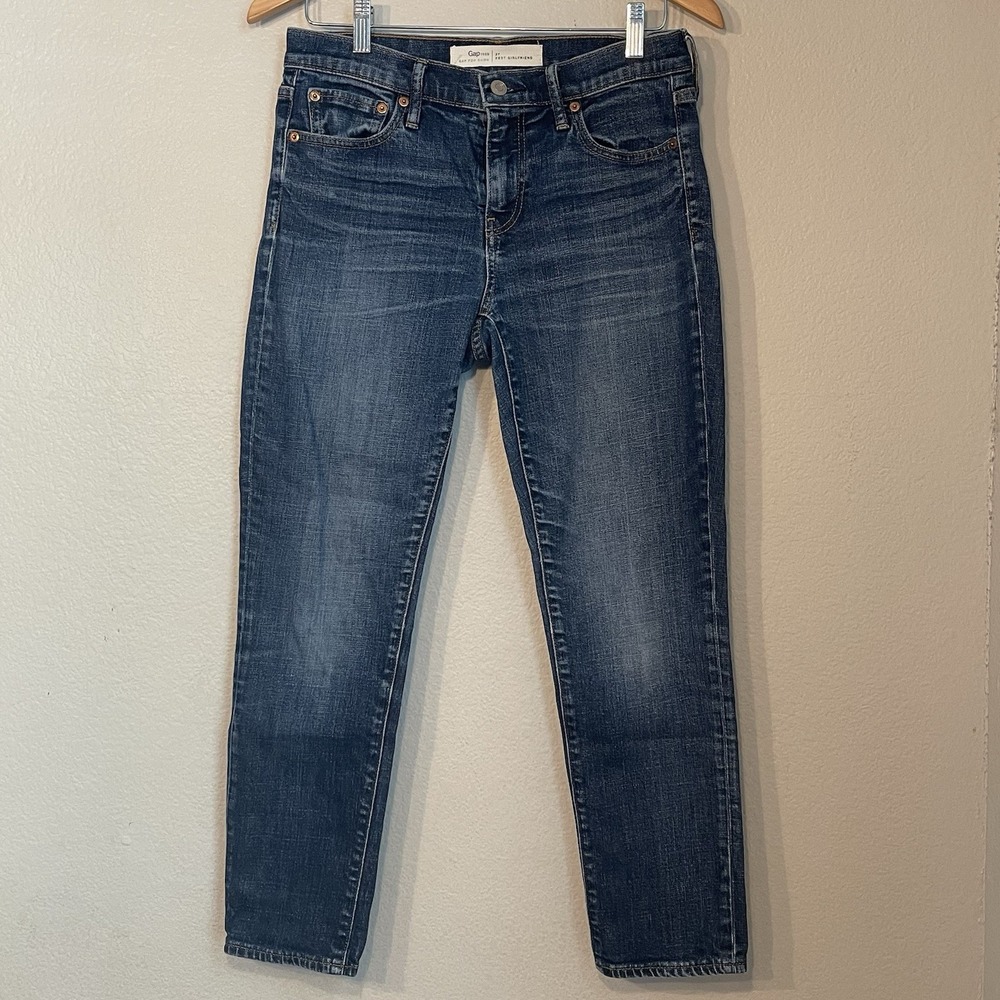 Gap Best Girlfriend Denim Jeans Womens 27 Medium Wash 26" Inseam